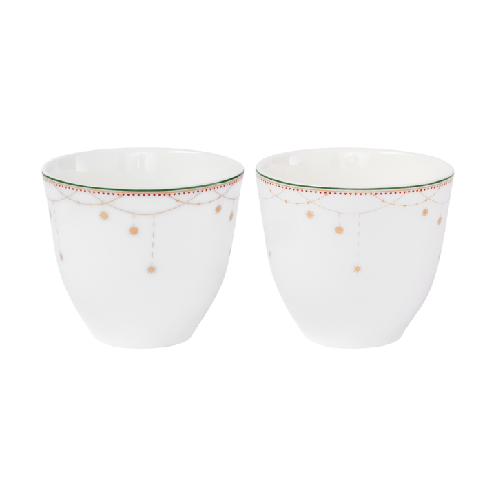 Tazas Julemorgen Girlander 20 cl, 2-pack - Blanco - Wik & Walsøe