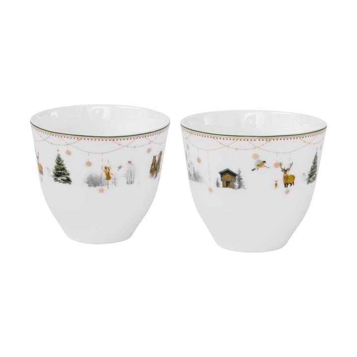 Tazas Julemorgen Story 20 cl, 2-pack - Blanco - Wik & Walsøe