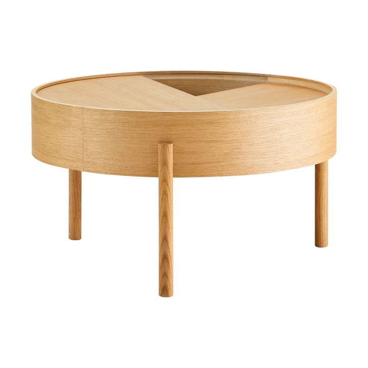 Mesa de centro Arc Ø66 cm - Roble barnizado - Woud