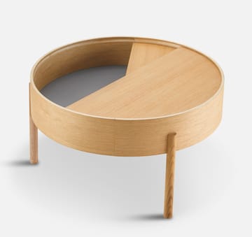 Mesa de centro Arc Ø66 cm - Roble barnizado - Woud