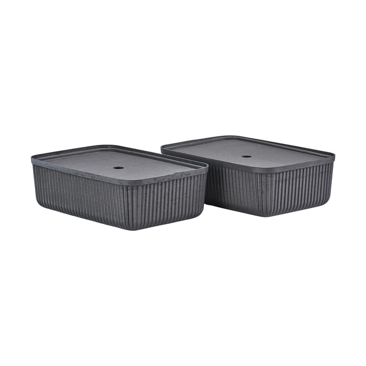 Cajas de almacenamiento Pulp 32x48 cm 2-pack - Black - Zone Denmark