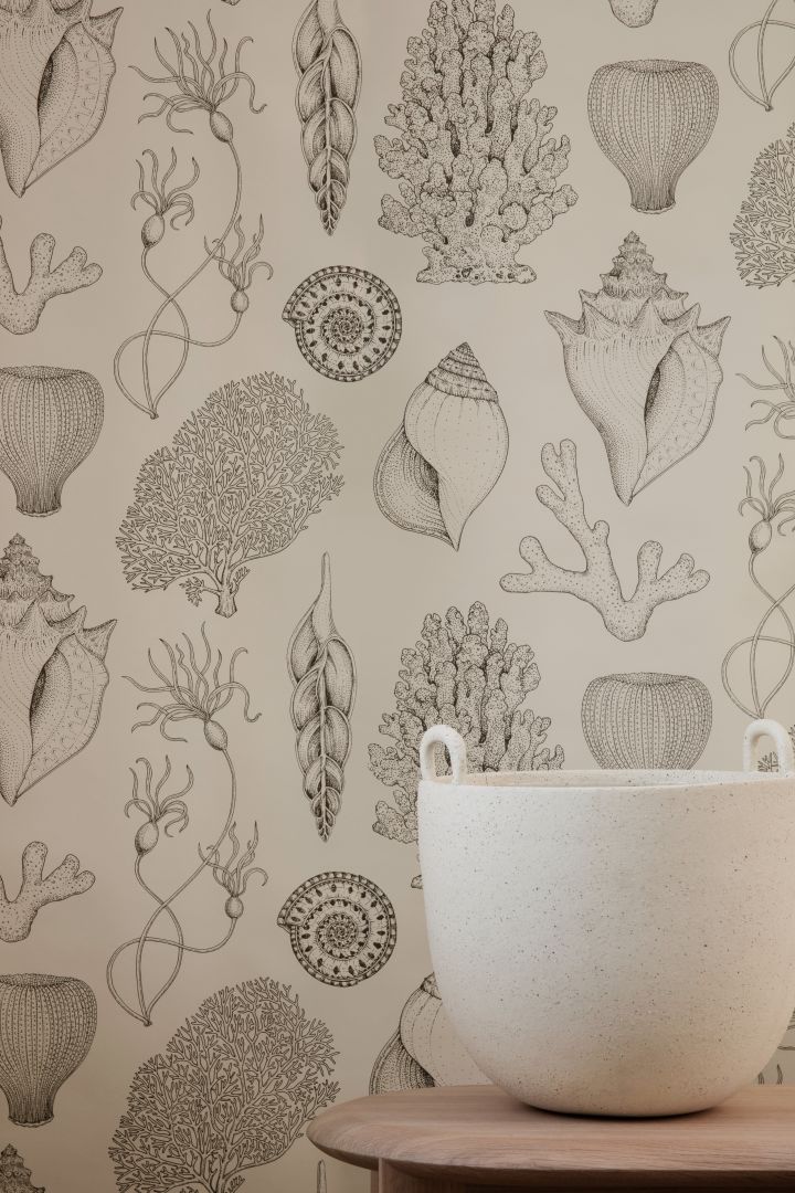 Papel pintado de Ferm Living listo para ser decorado en hogares para amar en todo el mundo.